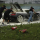 Illustration for article titled Porsche Carrera GT Burns In Shanghai